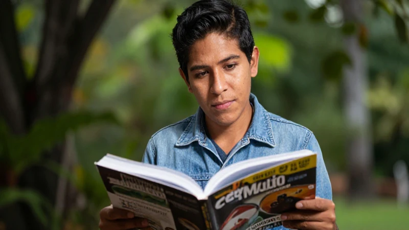 Escritor: Definición y concepto esencial en la literatura 8 Joven escritor mexicano con libro vibrante y cine