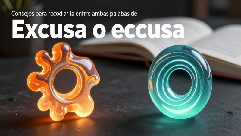 Ilustración educativa: distingue excusa de escusa