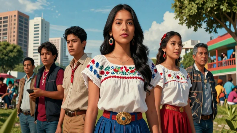 Estudiante mexicano simboliza el contraste social