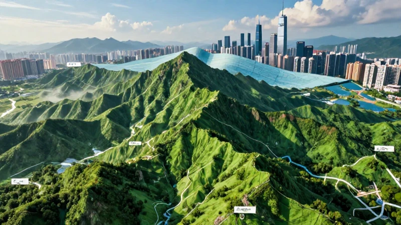 Espacios geográficos: concepto, tipos y ejemplos clave 5 Mapa dinámico: naturaleza y ciudad contrastan