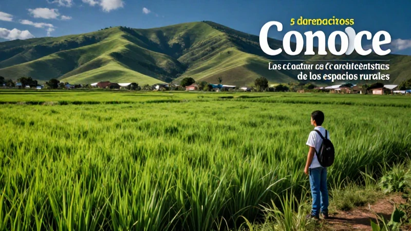 Ilustración educativa del paisaje rural mexicano