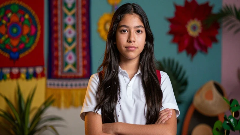 Consejos para mejorar tu español en segundo de secundaria 5 Estudiante confiante con estética cultural mexicana