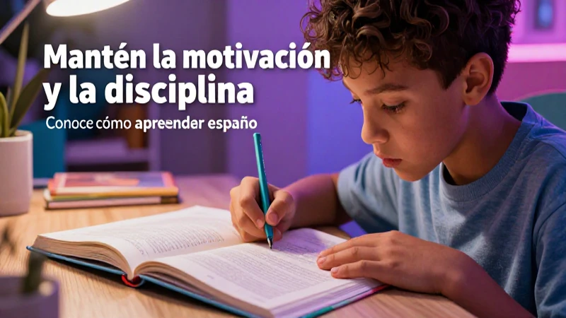 Aprende español con enfoque y disciplina