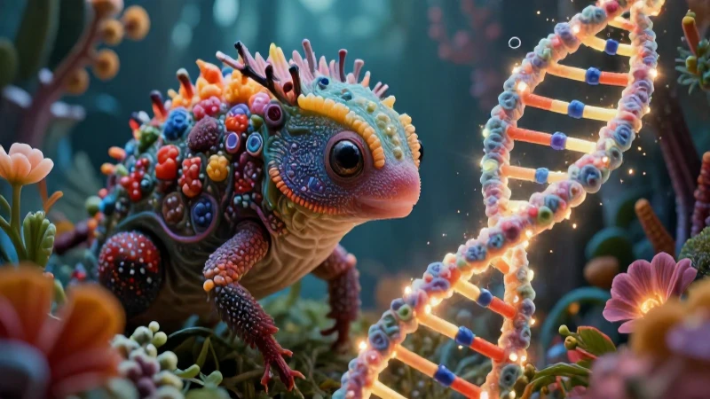 Naturaleza exótica, ciencia detallada, ADN brillante