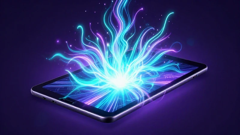 Qué es el espectro electromagnético y cuáles son sus usos 5 Tablet futurista irradia energía vibrante y dinámica