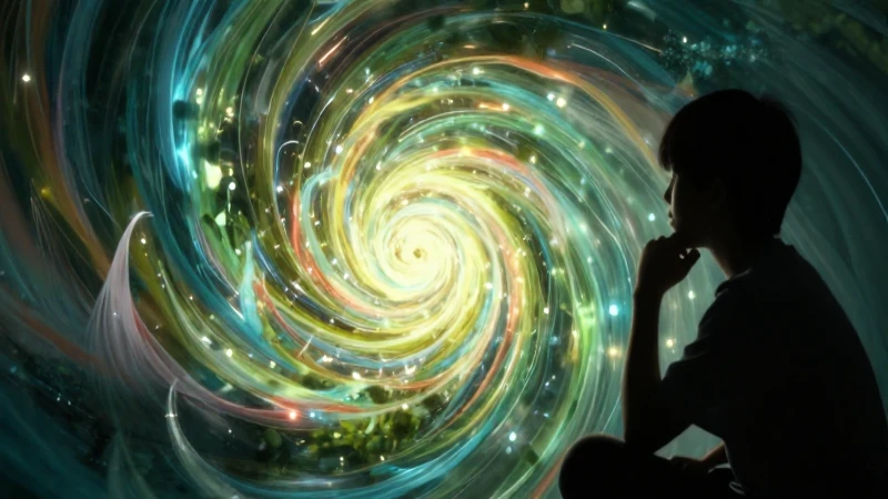Estudiante reflexivo con energía conceptual