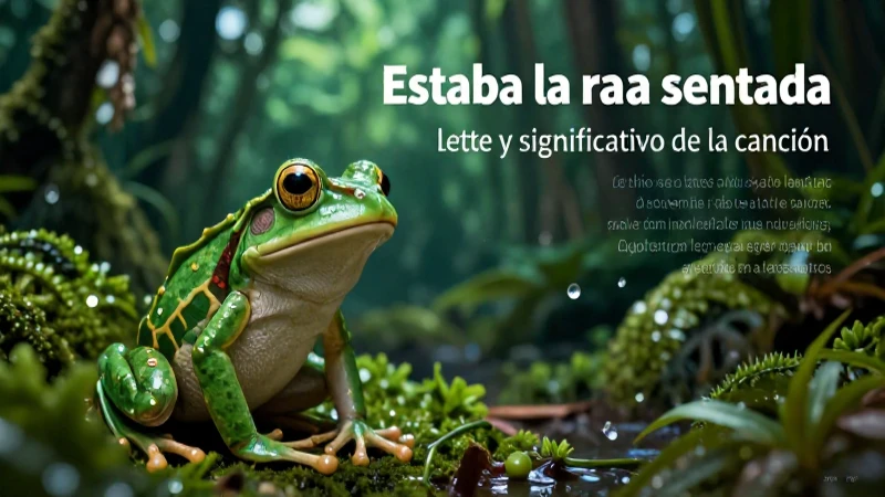 Estaba la rana sentada: letra y significado de la canción 4 Simbología de la rana en jungla