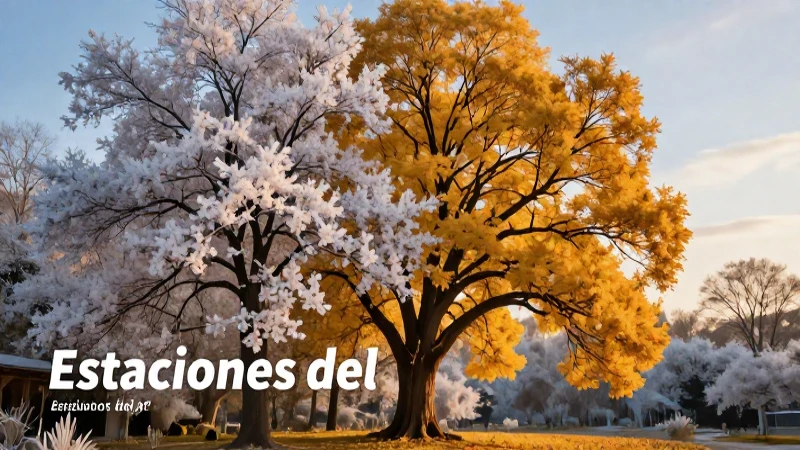 Naturaleza en su ciclo estacional completo