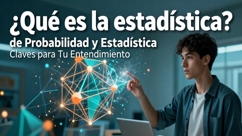 Portada vibrante de estadística y datos