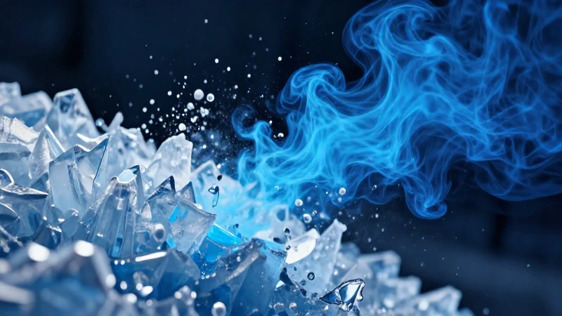 Estado de agregación de la materia: tipos y cambios 4 Transición molecular hiperrealista de hielo a vapor