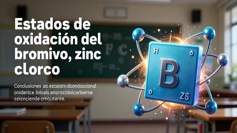 Guía de estados de bromo, zinc y cloro