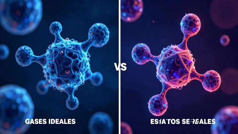 Comparación de gases ideales y reales