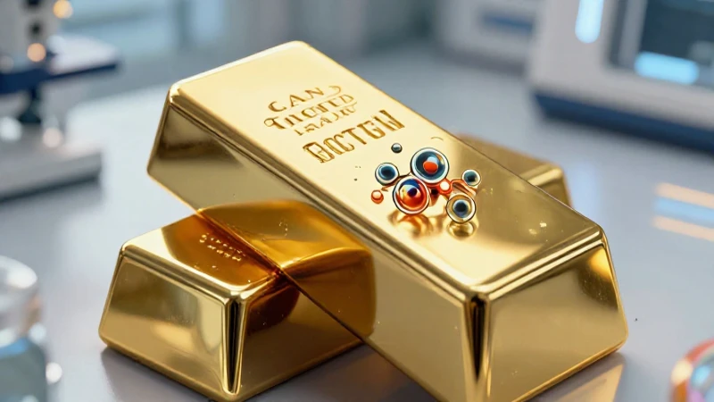 Ingot de estaño hiperrealista en laboratorio futurista