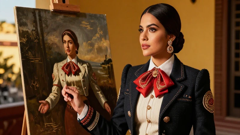 Esteta: Definición, concepto y su importancia en el arte 4 Retrato elegante de mujer mexicana con luz dorada