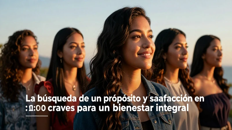 Estilo de vida: 10 claves para un bienestar integral 9 Mujer mexicana busca propósito en la luz dorada