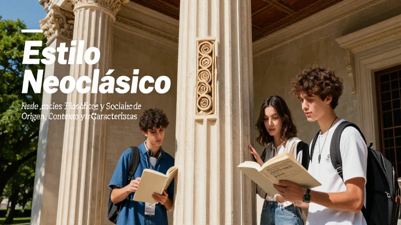 Arquitectura neoclásica inspira el estudio de la antigüedad