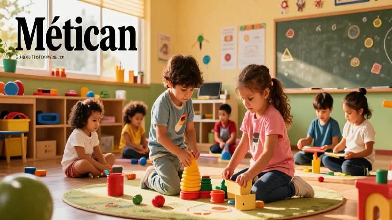 Descarga gratis la Estrategia Estatal Nueva Escuela Mexicana Preescolar en PDF 3 Niños en clase mexicana, juego dinámico y colorido