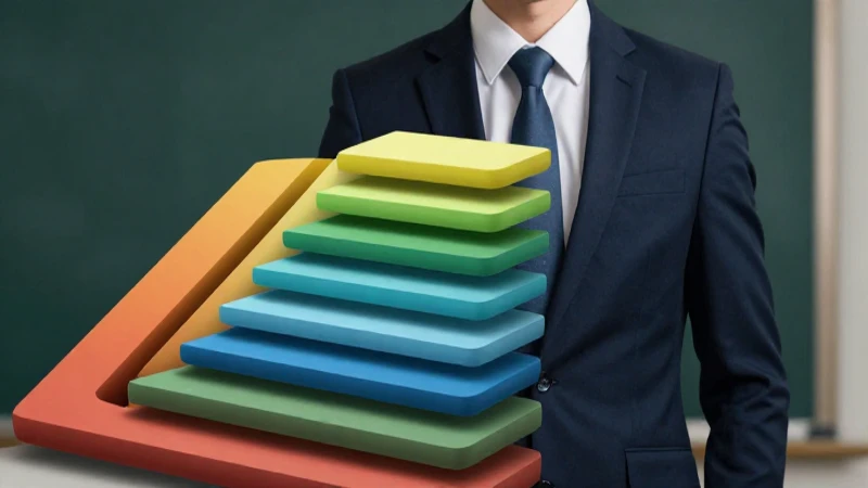 Figura educativa con estructura geométrica vibrante