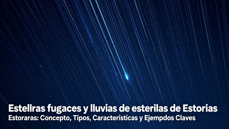 Estrellas: Concepto, Tipos, Características y Ejemplos Clave 6 Estrellas: La dinámica de las lluvias de estrellas