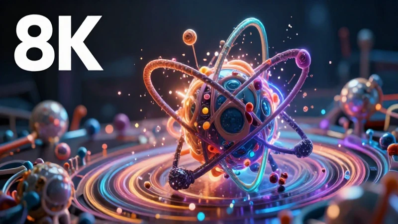 Estructura de la materia: fundamentos en Física moderna 5 Estructura atómica vibrante en portada de revista científica