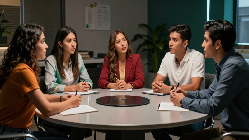Organiza debates dinámicos y efectivos: Estructura de una mesa redonda 6 Profesores mexicanos debaten en una mesa moderna