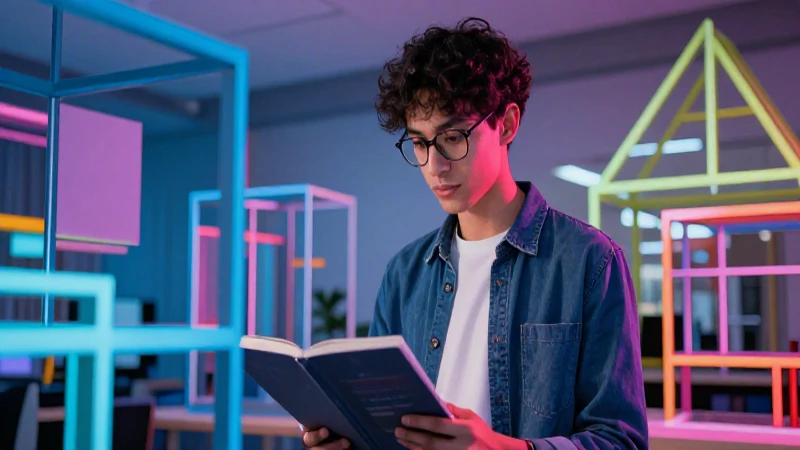 Joven académico ilumina estructuras de conocimiento