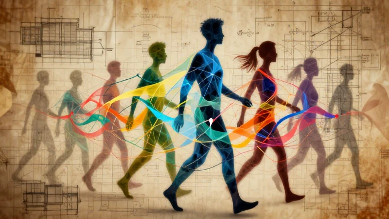 Siluetas abstractas, conexiones sociales y evolución histórica