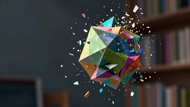 Estructuralismo: definición, origen, bases y características 8 Geometría disolviéndose con impacto visual dinámico