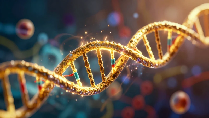 Estructuras del ADN: Conociendo su Diseño y Función 4 ADN dorado con energía molecular vibrante