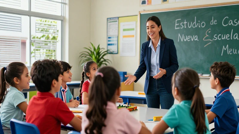 Caso de transformación educativa escolar mexicana
