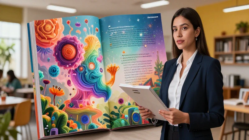 Educador joven en entorno moderno de aprendizaje