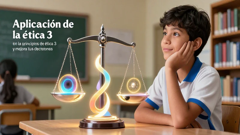 Estudiante reflexiona sobre la toma de decisiones éticas