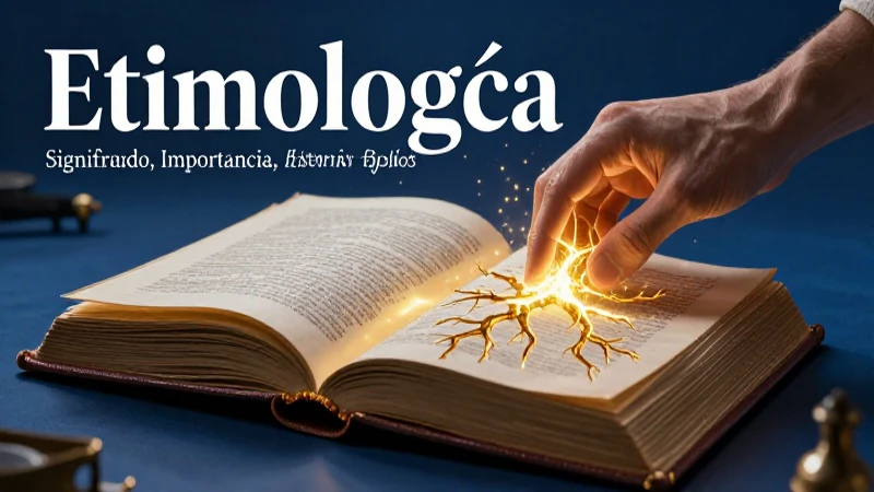 Estudio etimológico de palabras