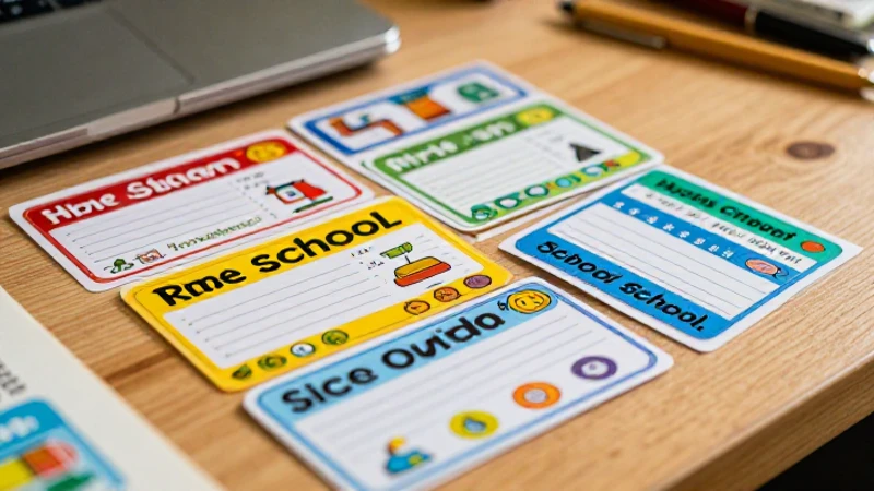 Material educativo moderno sobre mesa de madera