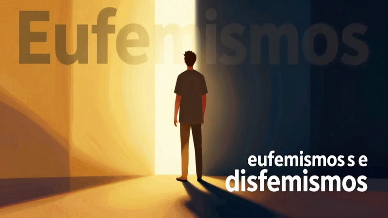 Ilustración de contraste: eufemismo y disfemismo