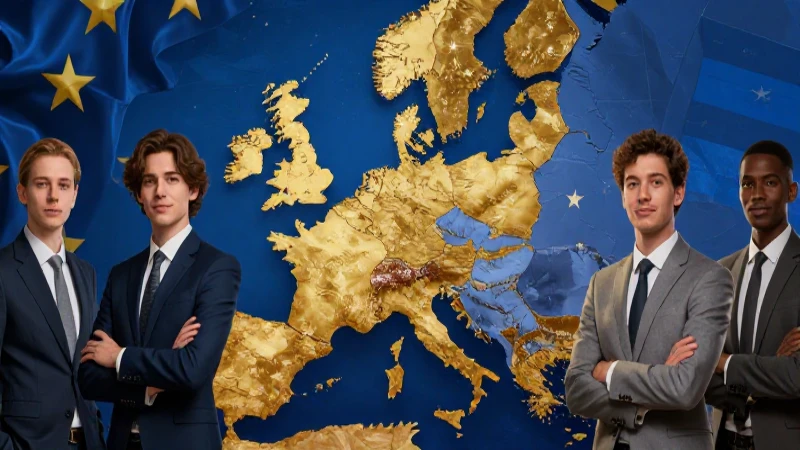 Europa, historia y profesionales jóvenes vibrantes
