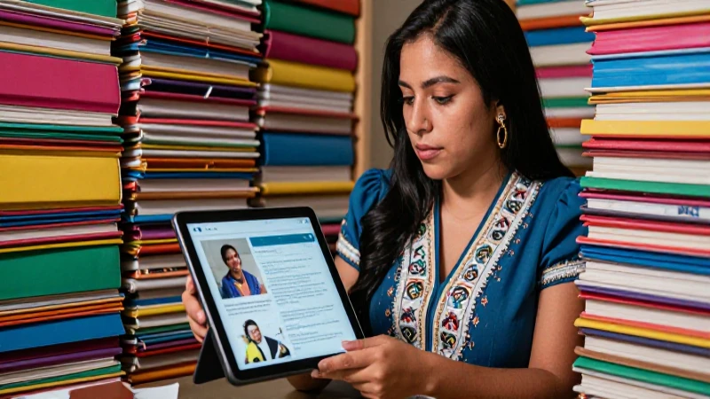Educadora mexicana digital con recursos y estilo premium