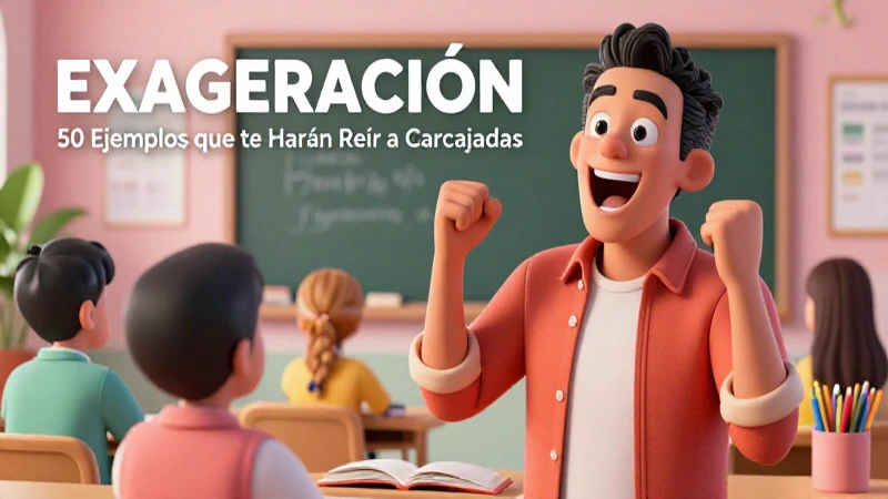 Humor y exageración en 50 ejemplos divertidos