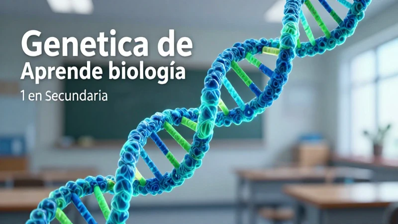 Aprende biología 1 en secundaria: guía completa con tips y ejercicios prácticos 3 Genética de biología para secundaria