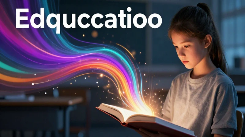 Estudiante joven e ilustrado con libro vibrante