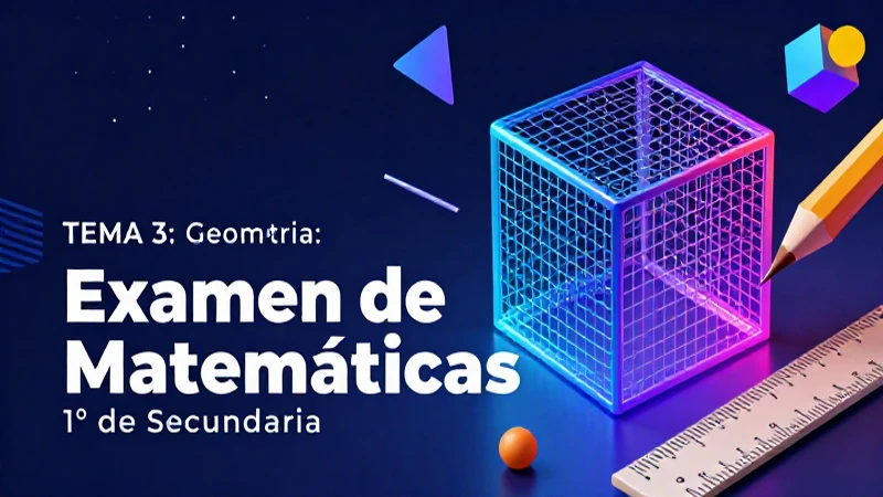 Geometría paso a paso en examen de matemáticas