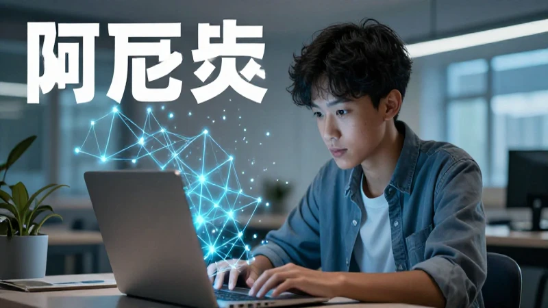 Estudiante moderno, datos vibrantes y realistas