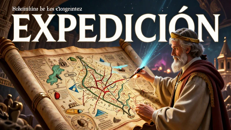 Expedición: Qué es, definición y concepto explicado 3 Ilustración de mapa de expedición para revista