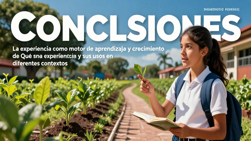 La experiencia impulsa el aprendizaje y crecimiento