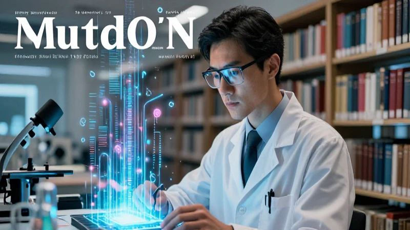 Cómo lograr una investigación científica efectiva 9 Retrato detallado de un investigador en biblioteca de alta tecnología