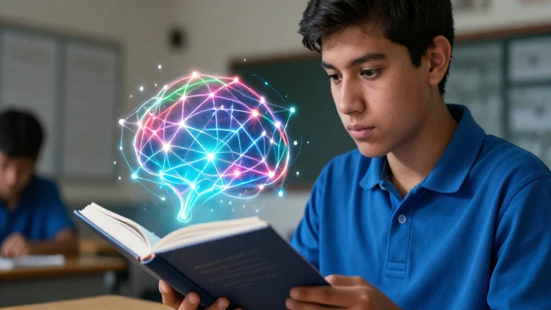 Estudiante mexicano estudiando con mente activa