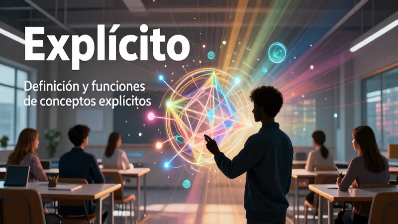 Explícito: Definición y funciones de conceptos explícitos 5 Conceptual visual de aprendizaje de conceptos explícitos