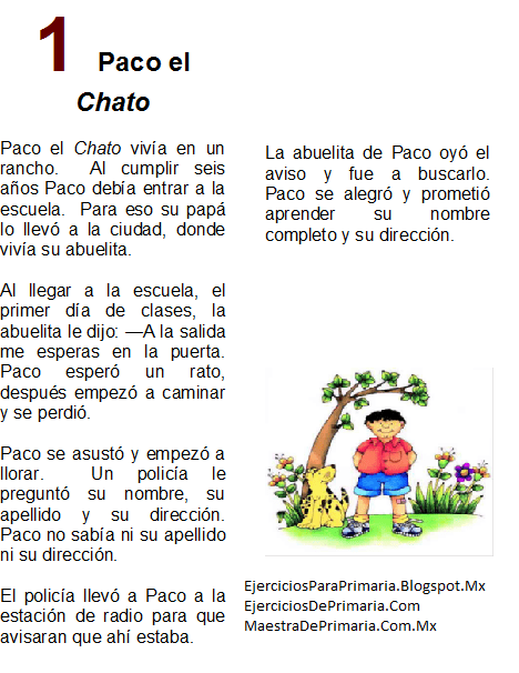 explora tu entidad con paco el chato 3o primaria