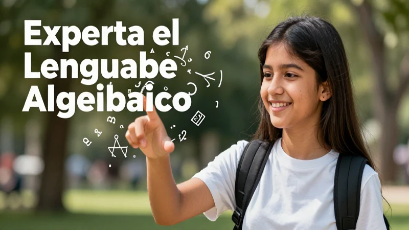 Ilustración moderna sobre álgebra educativa