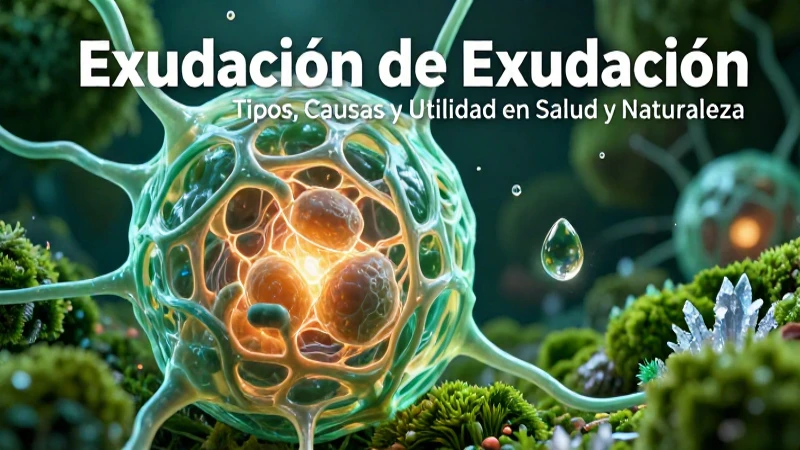 Exudación: causas, tipos y su utilidad científica